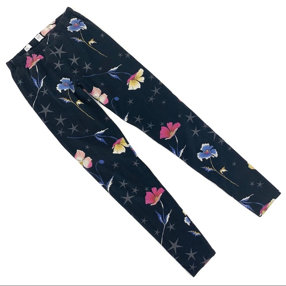 2/$20 GAP Kids Girl's Jersey Star and Floral Patterned Leggings, XXL (14 - 16) - Picture 3 of 14